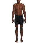 Nike Men's Logo Tape Swim Trunks - Black - Swimoutlet.com