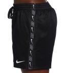 Nike Men's Logo Tape Swim Trunks - Black - Swimoutlet.com