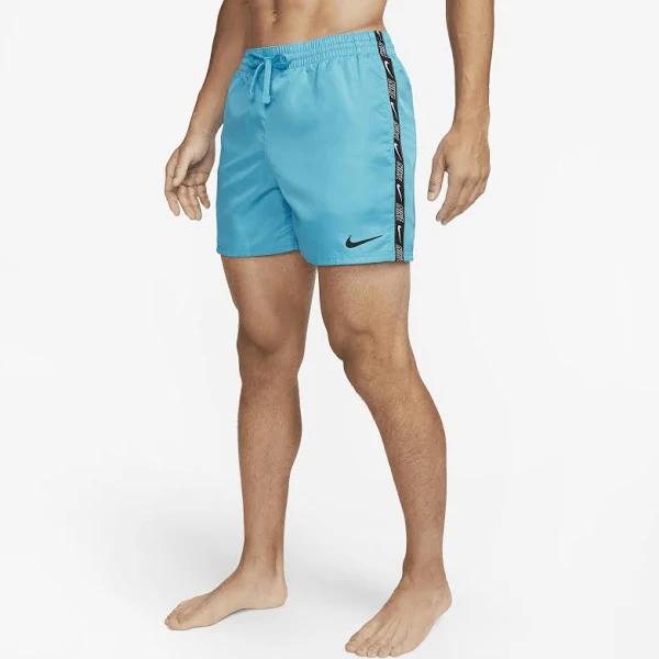 Nike Men's Logo Tape Swim Trunks - Blue Lightning XXL - Swimoutlet.com