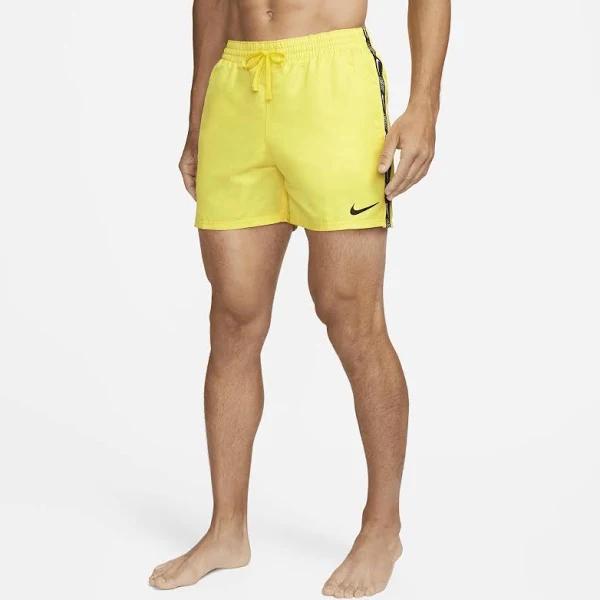 Nike Men's Logo Tape Swim Trunks - Optic Yellow XL - Swimoutlet.com