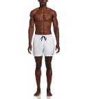 Nike Men's Logo Tape Swim Trunks - White - Swimoutlet.com