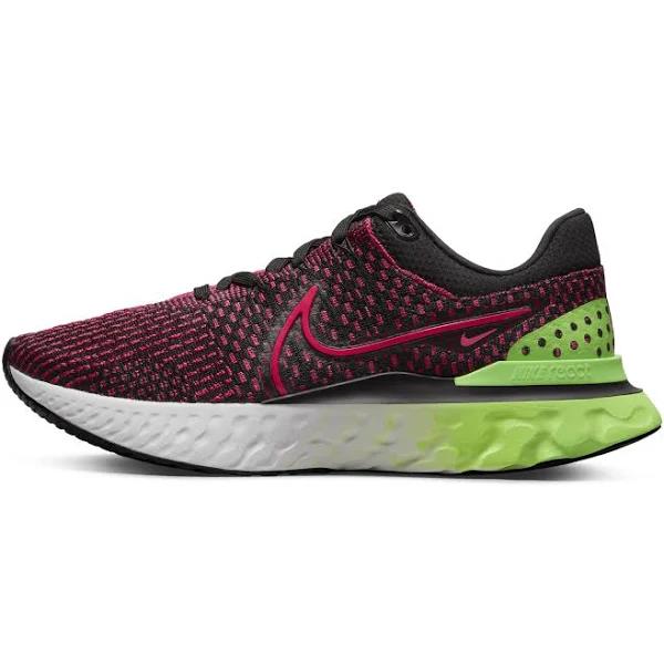 Nike Men's React Infinity Run Flyknit 3 Running Shoes in Black/Black Size 6.0