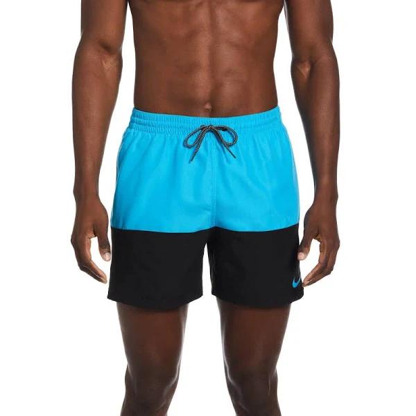 Nike Men's Split Swim Trunks - Blue Lightning | Polyester - Swimoutlet.com