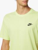 Nike Men's Sportswear Club Tee (Light Lemon Twist/Black, Size XL)