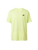 Nike Men's Sportswear Club Tee (Light Lemon Twist/Black, Size XL)