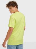 Nike Men's Sportswear Club Tee (Light Lemon Twist/Black, Size XL)