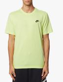 Nike Men's Sportswear Club Tee (Light Lemon Twist/Black, Size XL)