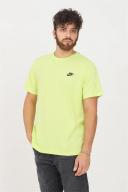 Nike Men's Sportswear Club Tee (Light Lemon Twist/Black, Size XL)
