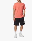 Nike Men's Sportswear Club Tee (Magic Ember/White, Size XL)