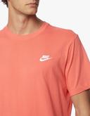 Nike Men's Sportswear Club Tee (Magic Ember/White, Size XL)