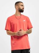 Nike Men's Sportswear Club Tee (Magic Ember/White, Size XL)