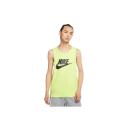 Nike Men's Sportswear Icon Futura Tank (Lt Lemon Twist/Black, Size M)