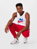 Nike - Men's Sportswear Icon Futura Tank - White/Game Royal/University Red - XXL