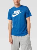 Nike Men's Sportswear Icon Futura Tee (Dark Marina Blue/White) 2XL