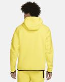 Nike Men's Sportswear Tech Fleece Full Zip Hoodie Yellow Strike, Large
