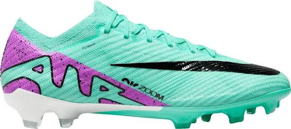 Nike Men's Zoom Mercurial Vapor 15 Elite FG Turquoise/Black/Purple, 6