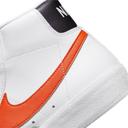 Nike - Mens Blazer Mid 77' Sneakers in White & Orange