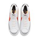 Nike - Mens Blazer Mid 77' Sneakers in White & Orange