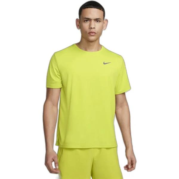 Nike Mens Dri-FIT UV Miller Running Tee Green M