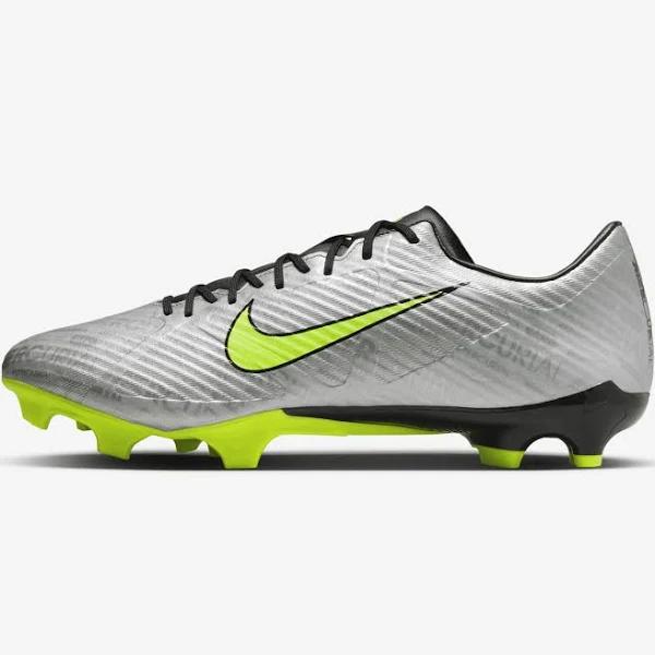 Nike Mercurial Zoom Vapor 15 Academy XXV FG Soccer Cleats - Silver & Volt - 1 Each
