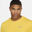 Nike Miler Men's Dri-FIT UV Short-Sleeve Running Top - Yellow - 50% Recycled Polyester