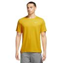 Nike Miler Men's Dri-FIT UV Short-Sleeve Running Top - Yellow - 50% Recycled Polyester