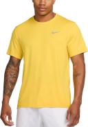 Nike Miler Men's Dri-FIT UV Short-Sleeve Running Top - Yellow - 50% Recycled Polyester