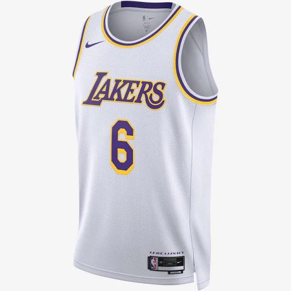 Nike NBA La Lakers Swingman James #6 Jersey - White