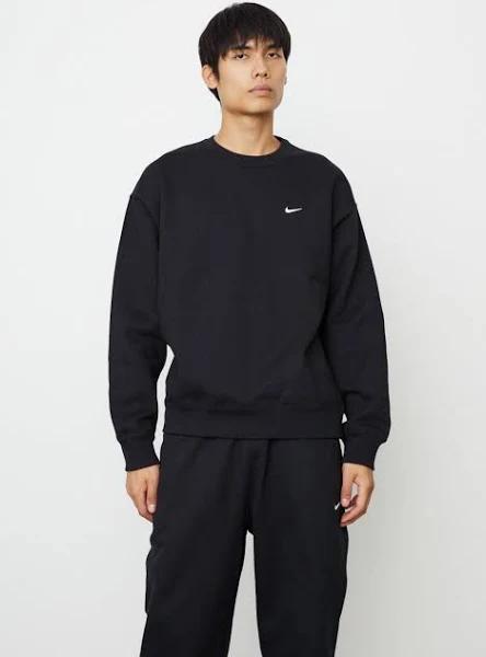 Nike | NRG Solo Swoosh Fleece Crewneck Black/White / XL