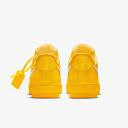 Nike off-white x Air Force 1 Low 'Lemonade' Sneakers | Gold | Men's Size 7
