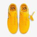 Nike off-white x Air Force 1 Low 'Lemonade' Sneakers | Gold | Men's Size 7
