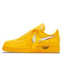 Nike off-white x Air Force 1 Low 'Lemonade' Sneakers | Gold | Men's Size 9.5