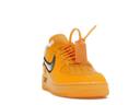 Nike off-white x Air Force 1 Low 'Lemonade' Sneakers | Gold | Men's Size 9.5