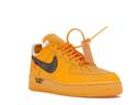 Nike off-white x Air Force 1 Low 'Lemonade' Sneakers | Gold | Men's Size 9.5