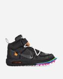 Nike off-white x Air Force 1 Mid 'Black' Sneakers | Men's Size 7