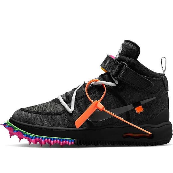 Nike off-white x Air Force 1 Mid 'Black' Sneakers | Men's Size 7