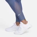 Nike One Women's Mid-Rise 7/8 Mesh-Panelled Leggings - 50% Recycled Polyester - Blue