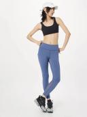 Nike One Women's Mid-Rise 7/8 Mesh-Panelled Leggings - 50% Recycled Polyester - Blue