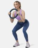 Nike One Women's Mid-Rise 7/8 Mesh-Panelled Leggings - 50% Recycled Polyester - Blue