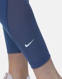 Nike One Women's Mid-Rise 7/8 Mesh-Panelled Leggings - 50% Recycled Polyester - Blue