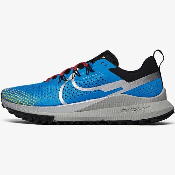 Nike Pegasus Trail 4 Mens Trail Shoe - US 9 / LT Photo Blue / Metallic Silver / Track Red