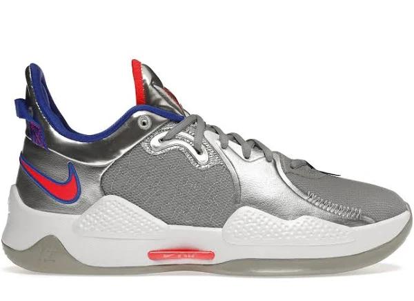 Nike PG 5 Clippers Metallic Silver