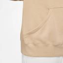 Nike Plus Mini Swoosh Oversized Pullover Hoodie in Hemp Brown