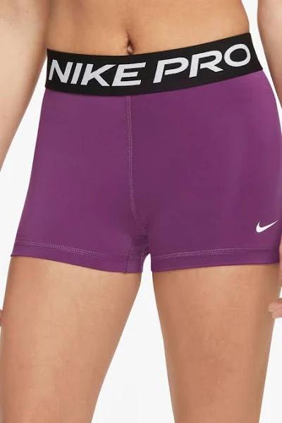 Nike Pro 3 Inch Shorts - Purple - Womens