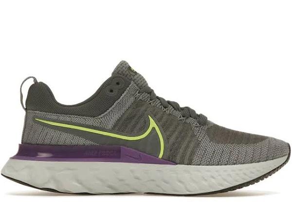 Nike React Infinity Run Flyknit 2 Grey Volt Wild Berry