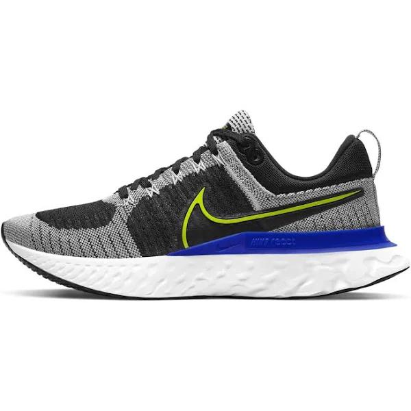 Nike React Infinity Run Flyknit 2 Shoes - Size 12.5 - White/black-racer blue-cyber