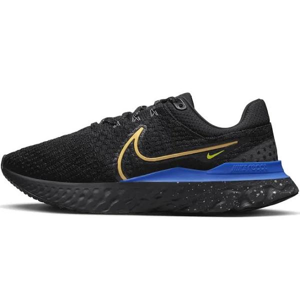 Nike React Infinity Run Flyknit 3 'Black Citron Royal' Sneakers | Men's Size 8