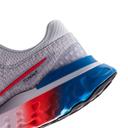 Nike React Infinity Run Flyknit 3 'Grey Bright Crimson' Sneakers | Women's Size 7.5