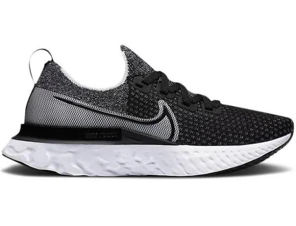 Nike React Infinity Run Flyknit Black White (Women's)