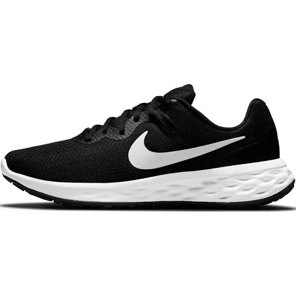 Nike Revolution 6 Next Nature Men's Road Running Shoes, Black, Size: 12.5